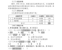 2023年河北省高職單招考試十類 和高職單招對口電子電工類、對口計算機類 文化素質（數學）考試大綱